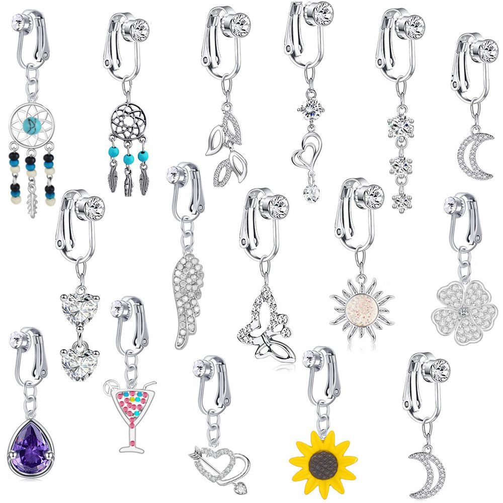 Body Jewelry And Earrings - Sztuczny sztuczny do brzucha motyl sztuczny