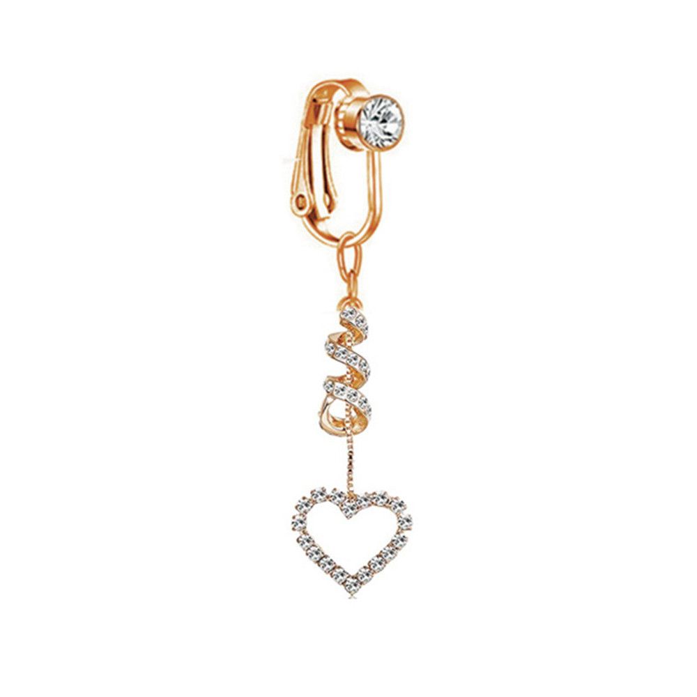 Body Jewelry And Earrings - Klips na pępek, klips na chrząstkę