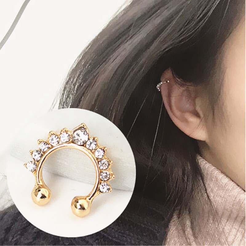Body Jewelry And Earrings - 1 szt. Zacisk na nos w