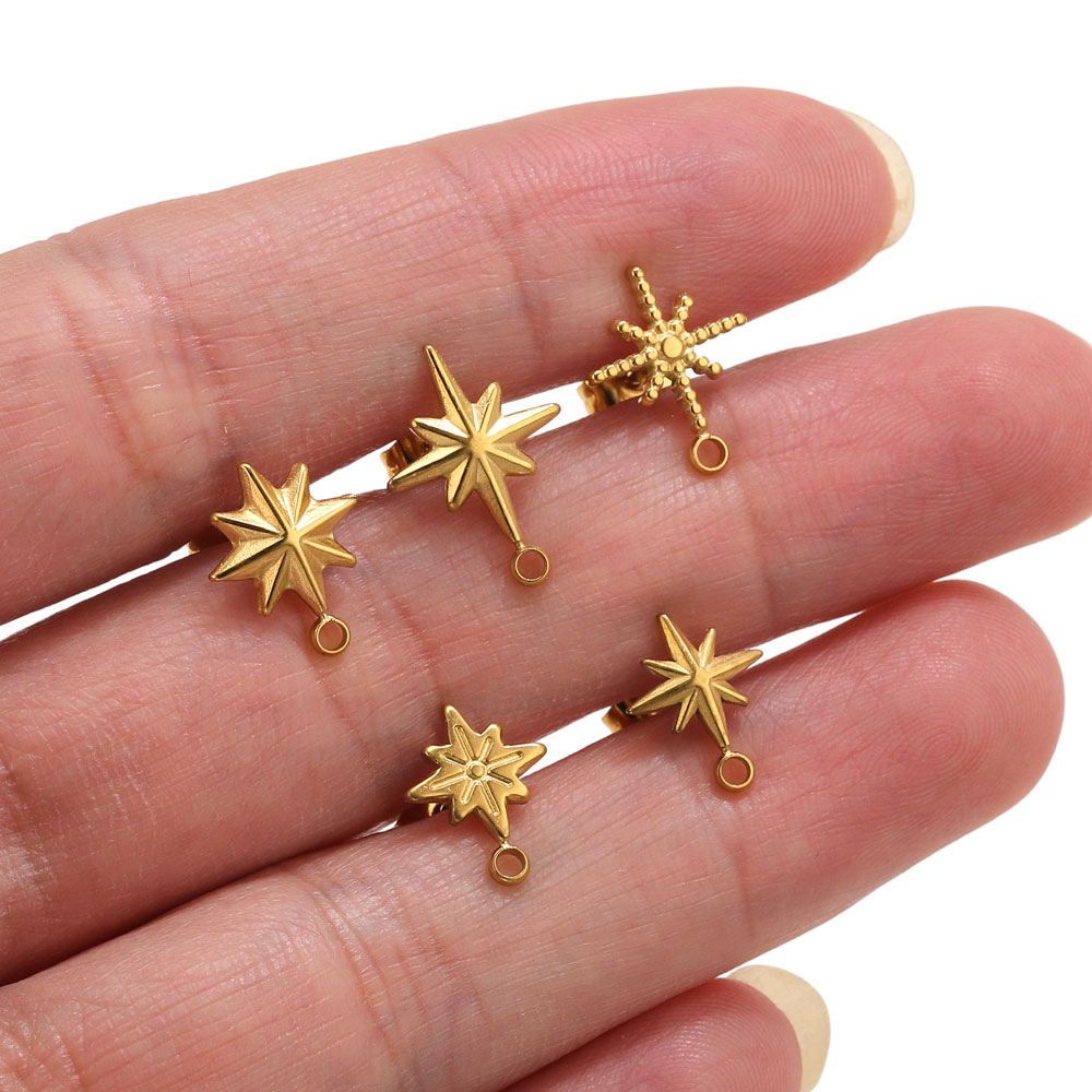 Body Jewelry - 6 szt. Kolczyki wkrętki w kształcie
