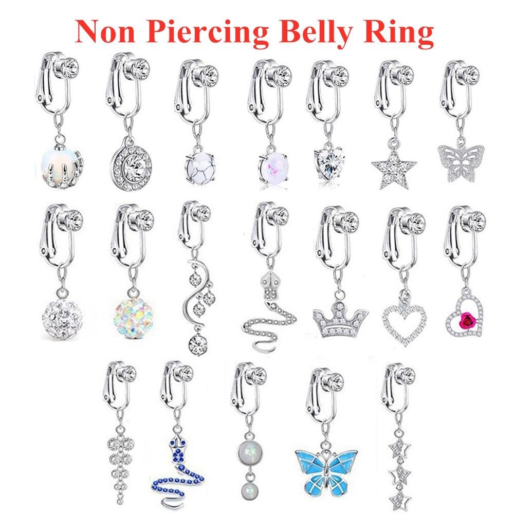 Body Jewelry And Earrings - Akcesoria plażowe Klipsy do uszu bez