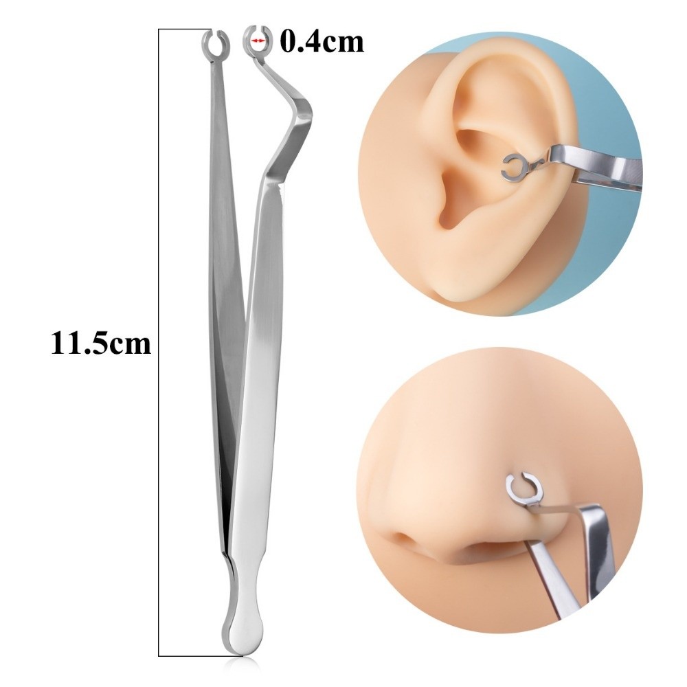 Body Jewelry Ring Opening Pliers - Profesjonalne narzędzie do piercingu ze stali