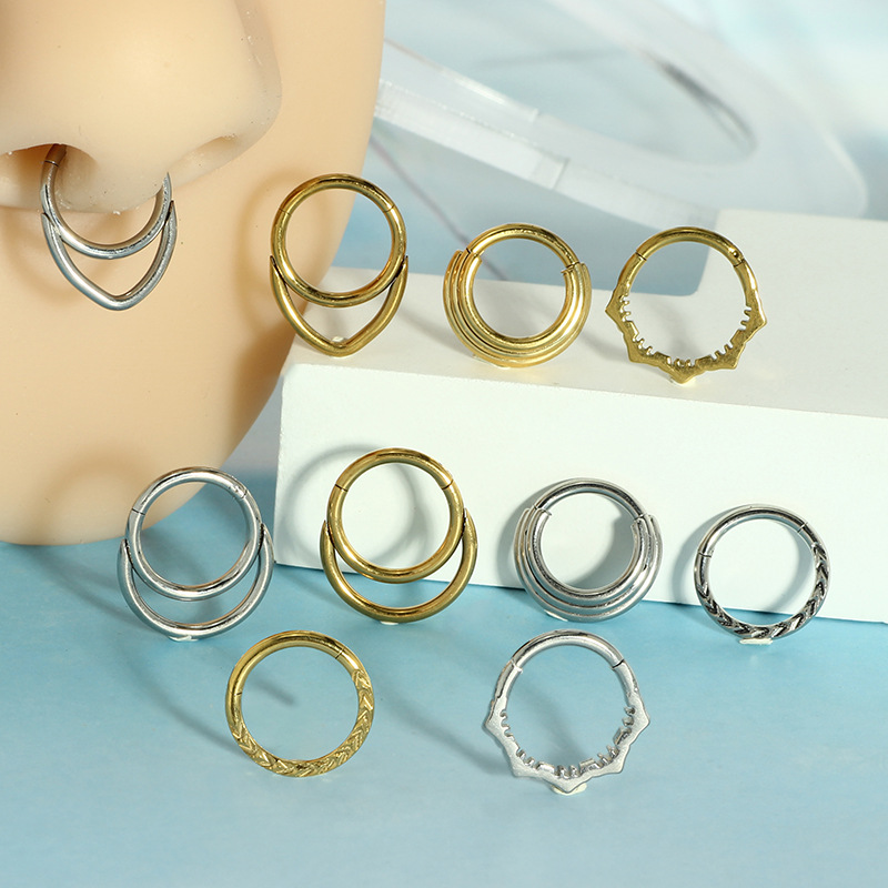 Kolczyki do nosa, metalowy kol – Body Jewelry And Earrings recenzja i cena