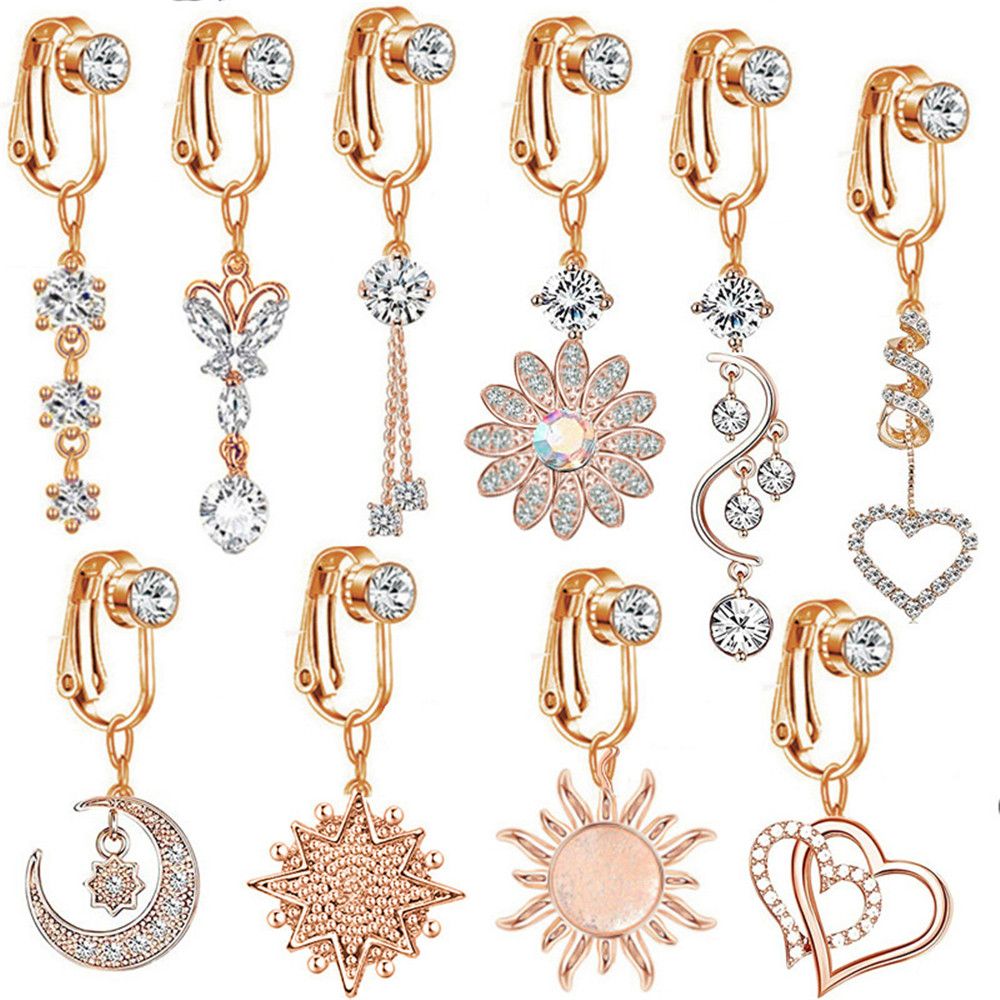 Klips na pępek, klips na chrzą – Body Jewelry And Earrings recenzja i cena