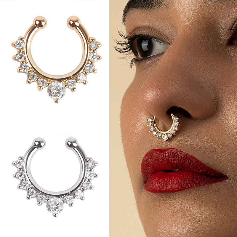 1 szt. Zacisk na nos w kształc – Body Jewelry And Earrings recenzja i cena