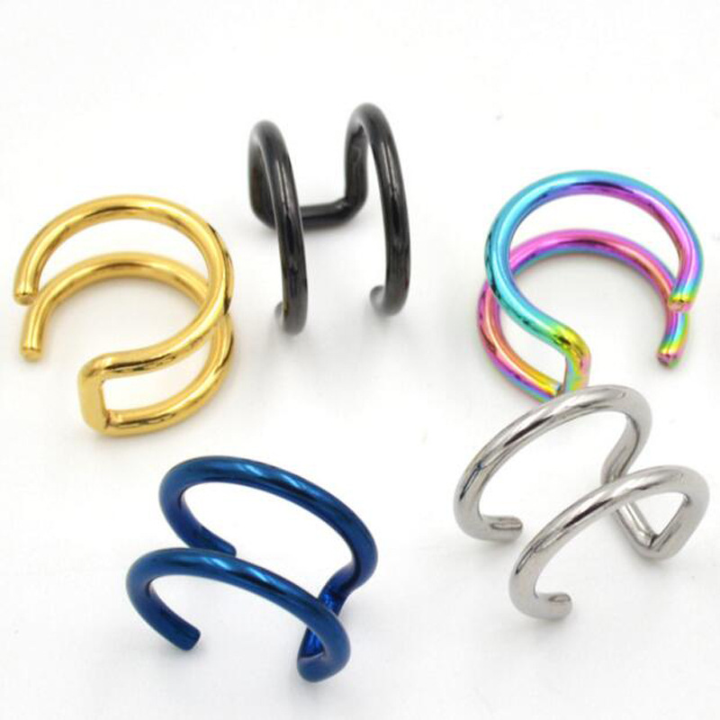 2 szt. Klipsy na ucho ze stali – Body Jewelry And Earrings recenzja i cena