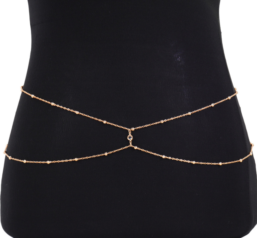 Clear Rhinestone Beaded Belly  – Body Jewelry Ends recenzja i cena