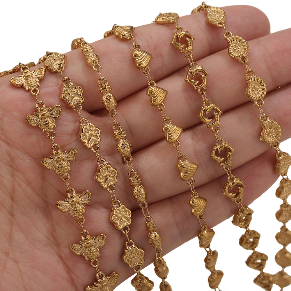 1M Złote Łańcuszki ze Stali Ni – Body Jewelry Necklace recenzja i cena