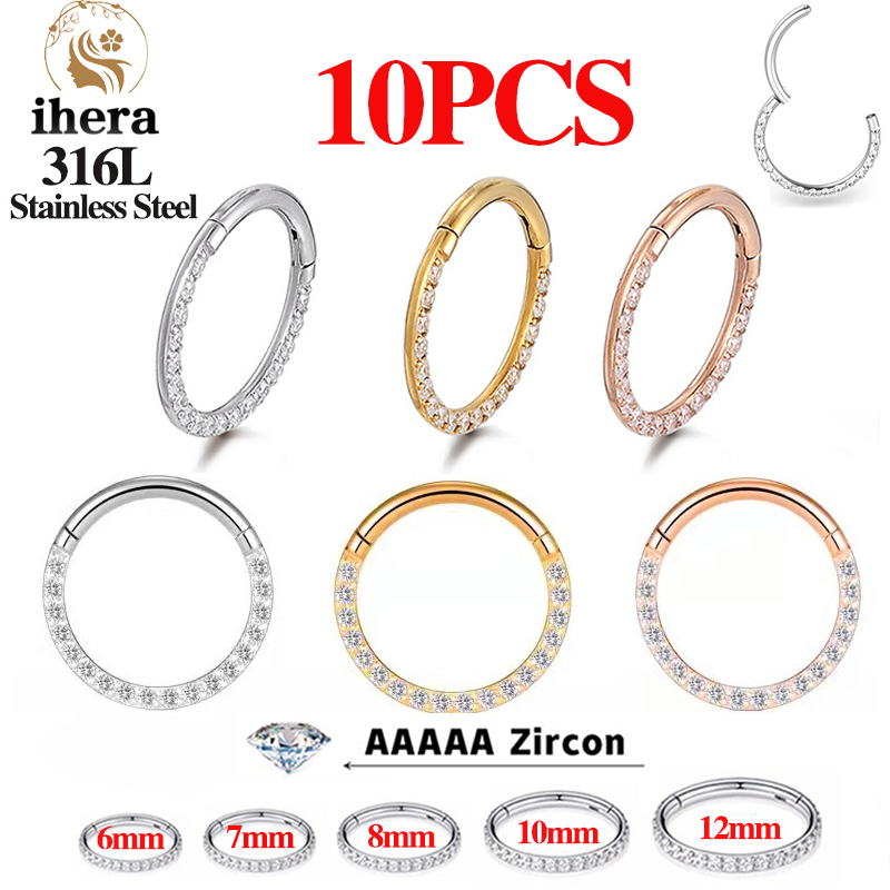 1/10 SZT. Pierścienie do nosa  – Body Jewelry And Earrings recenzja i cena
