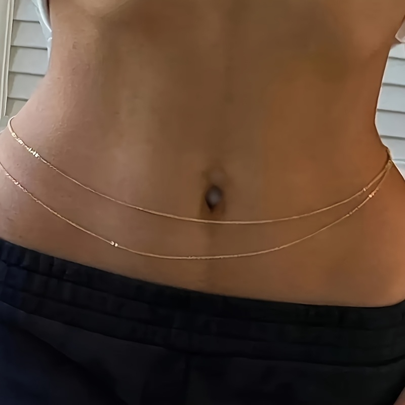 Dwustronny złoty metalowy łańc – Body Jewelry Bulk recenzja i cena