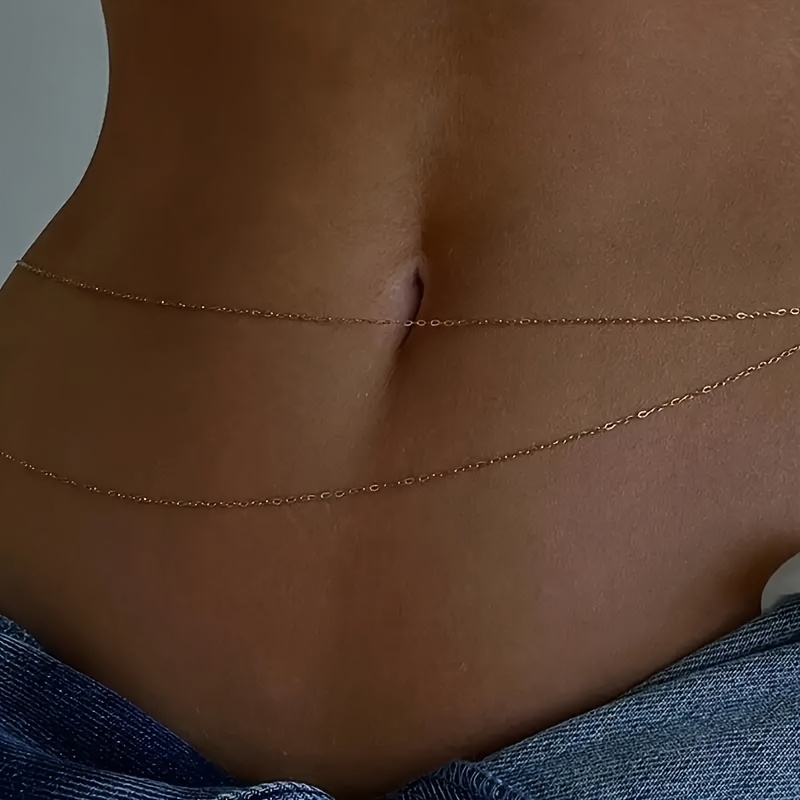 Dwustronny złoty metalowy łańc – Body Jewelry Bulk recenzja i cena