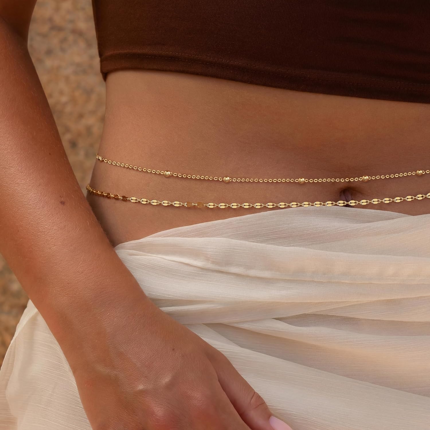 Pozłacany 14-karatowym złotem  – Body Jewelry Ends recenzja i cena